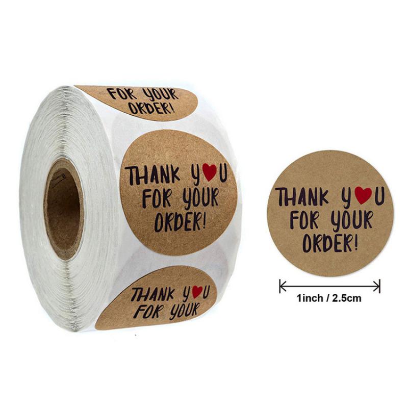 ORDER kraft paper black letter 1 inch (25MM)