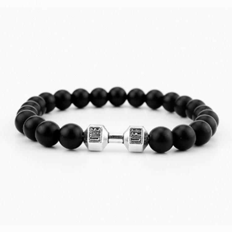 5:Matte Black Stone  silver