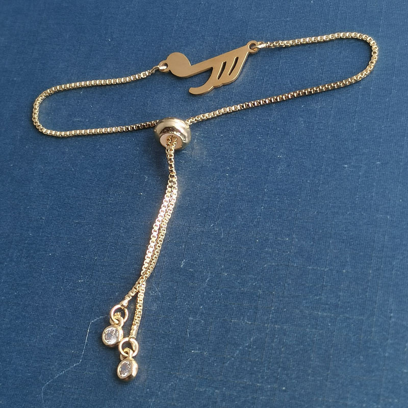 Gold Pendant + Bracelet