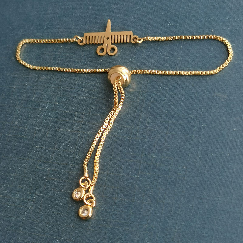 Gold Pendant + Bracelet