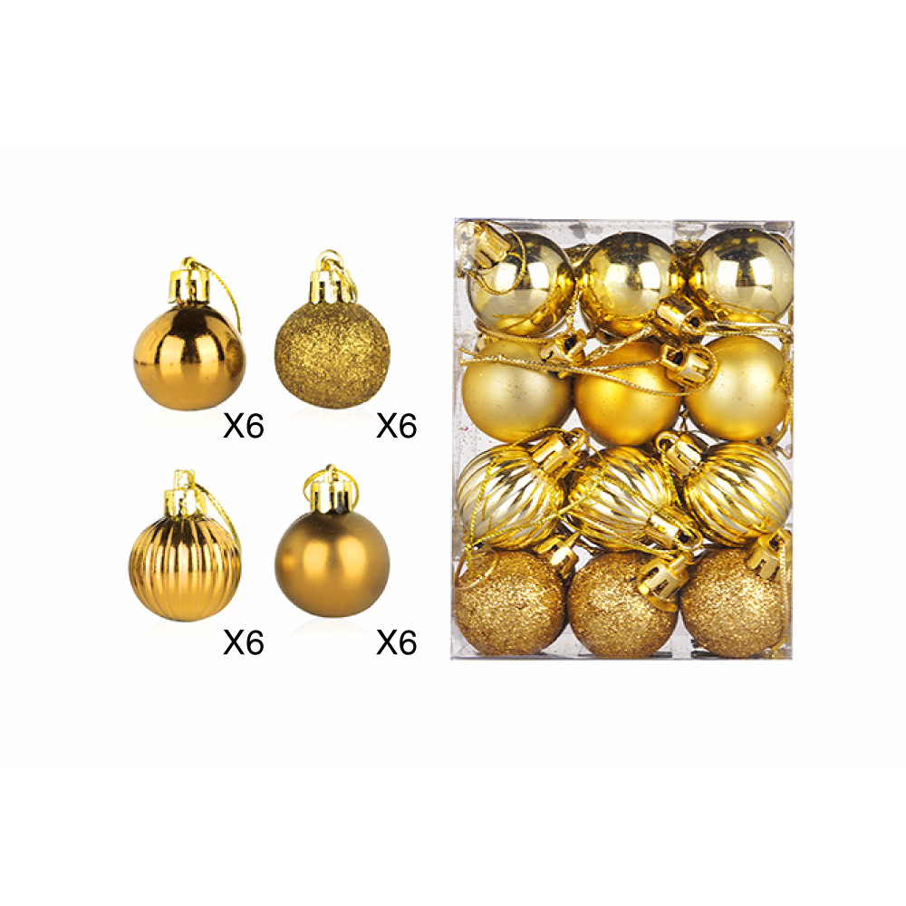 Gold 24pcs [Pumpkin Ball]