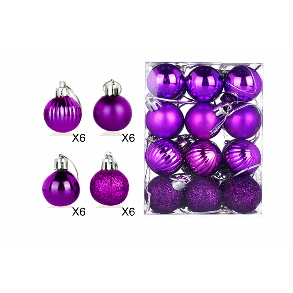 Purple 24pcs [Pumpkin Ball]