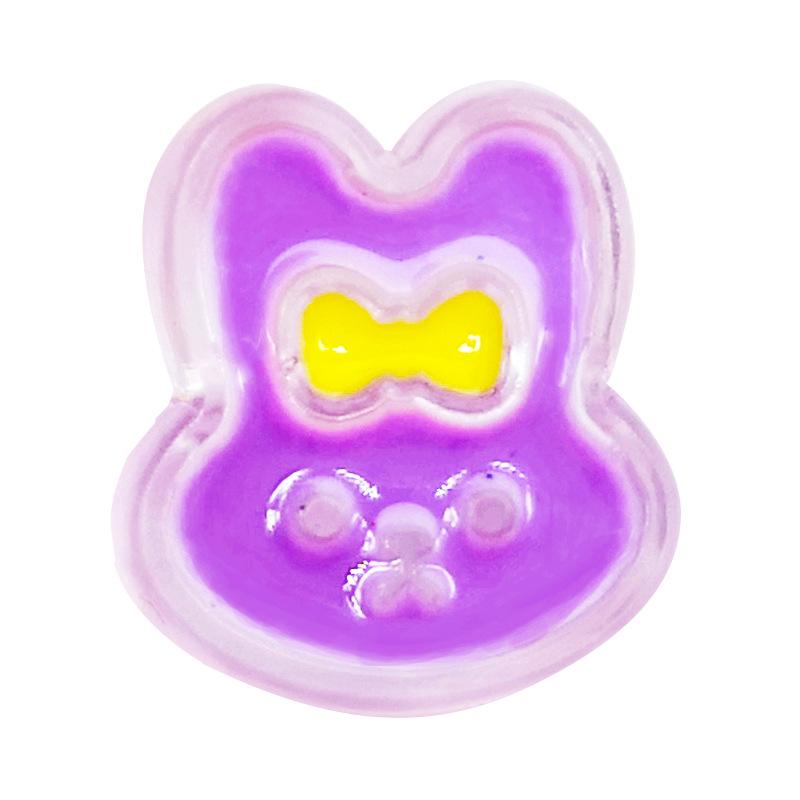 10:purple transparent bunny