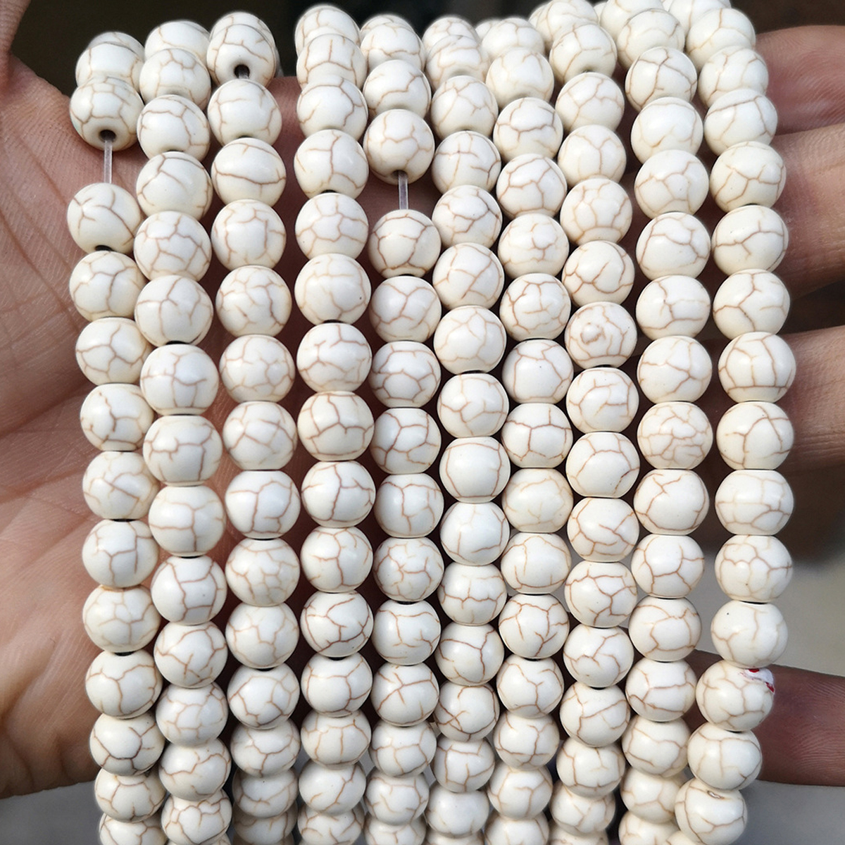 white 4mm about 90 pcs