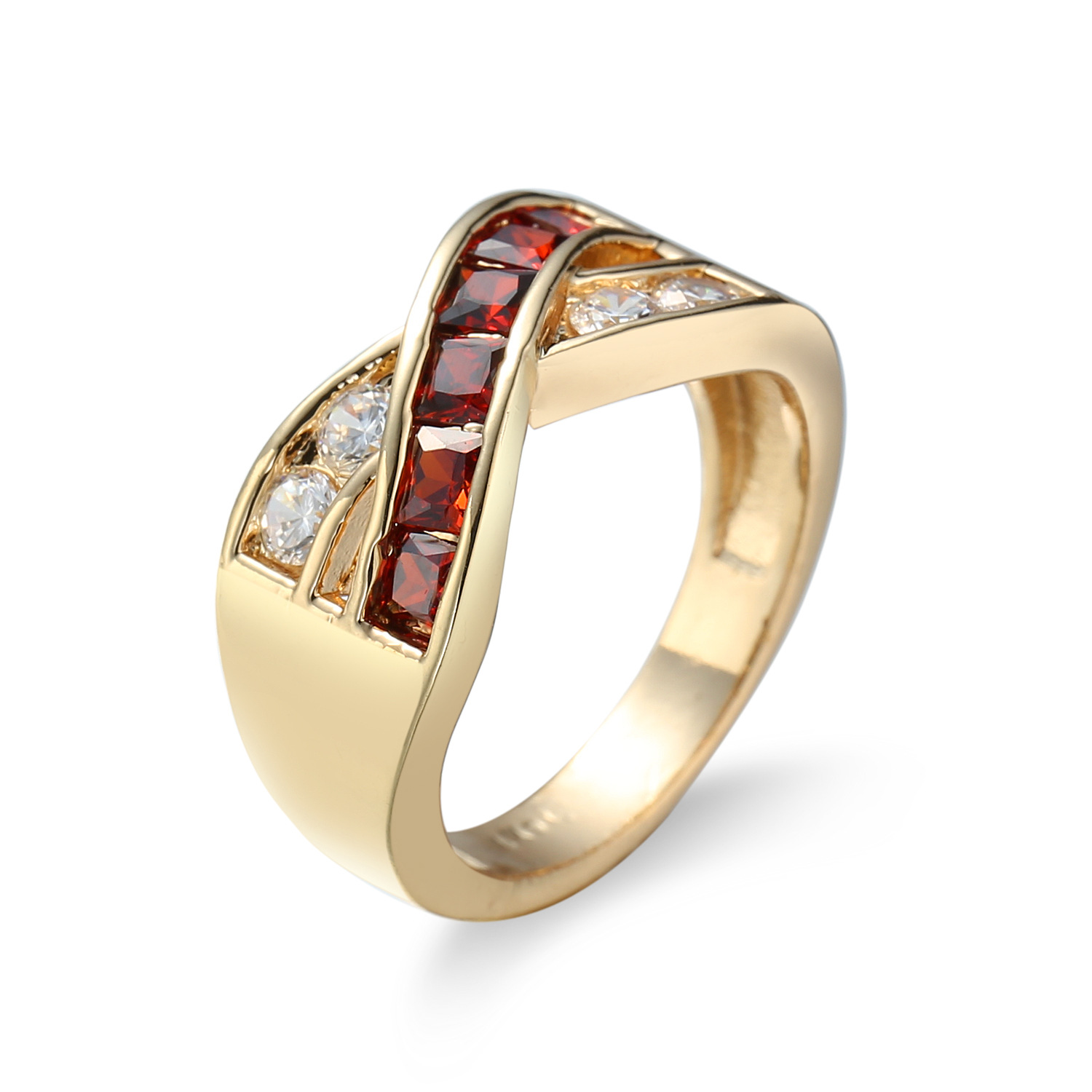 1:gold plated garnet