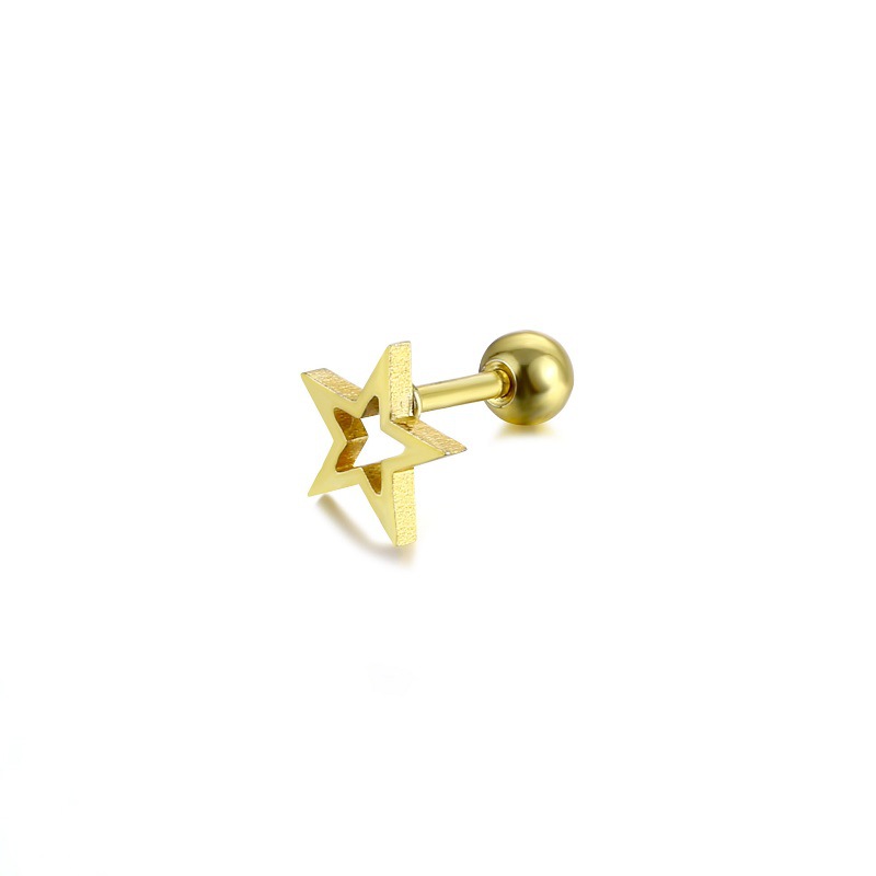 golden five-pointed star