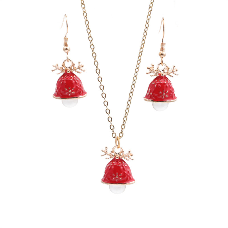 Mushroom Earrings Necklace Set