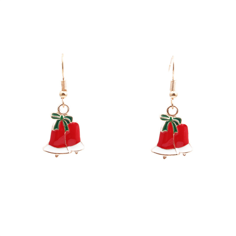 christmas bell earrings