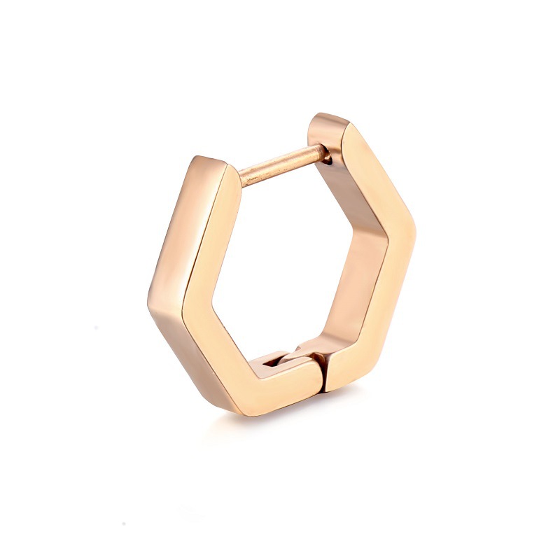 4:rose gold pentagon