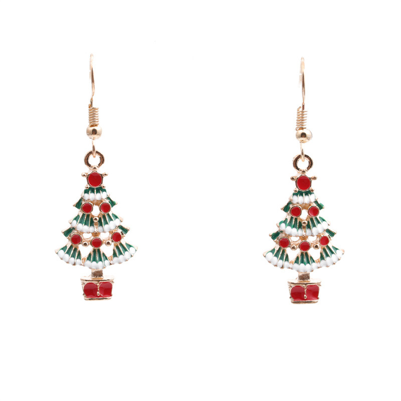 christmas tree earrings