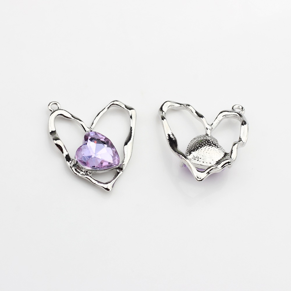 Silver-purple zircon