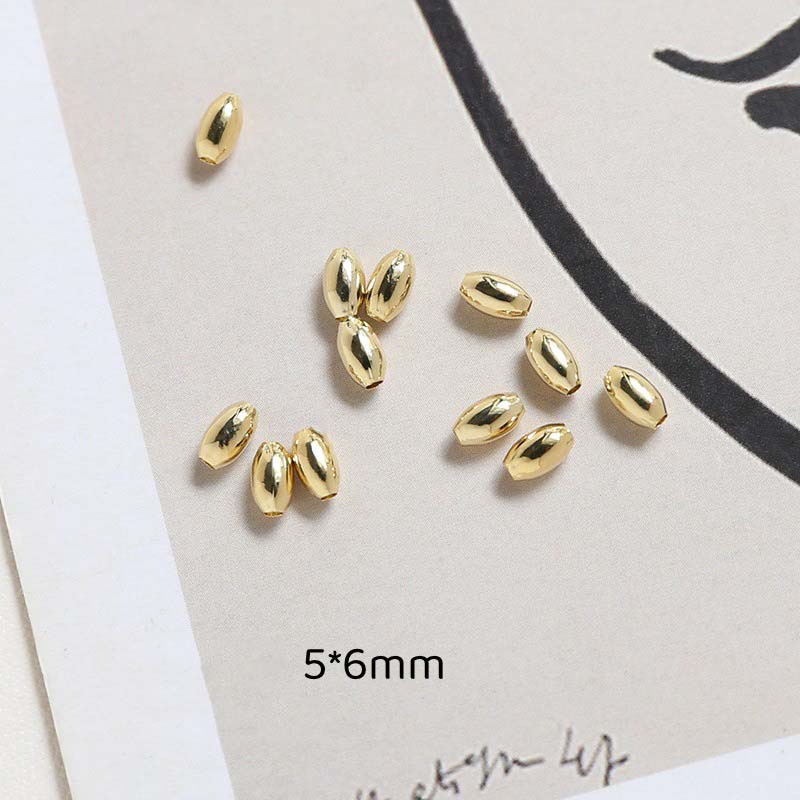 7#14k rice beads