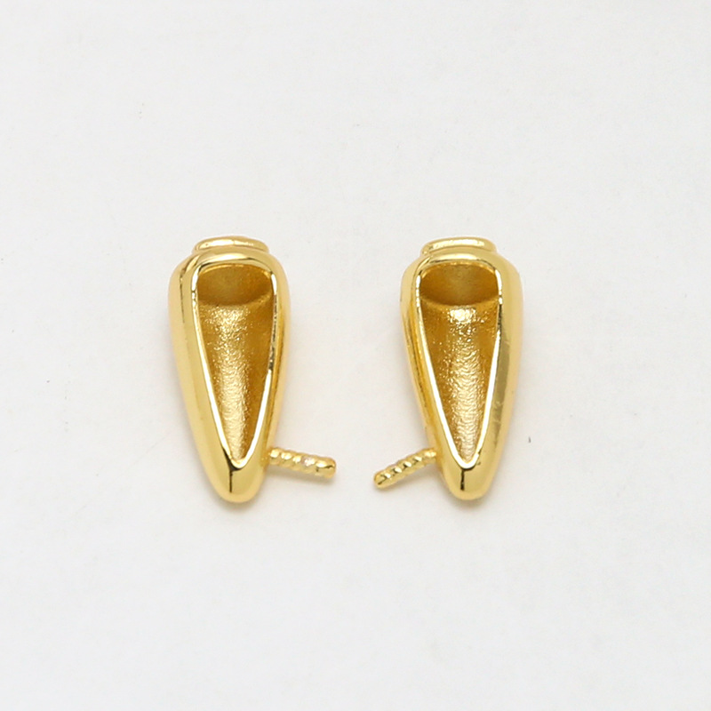 1:1# Rabbit ears golden pair 6x14mm