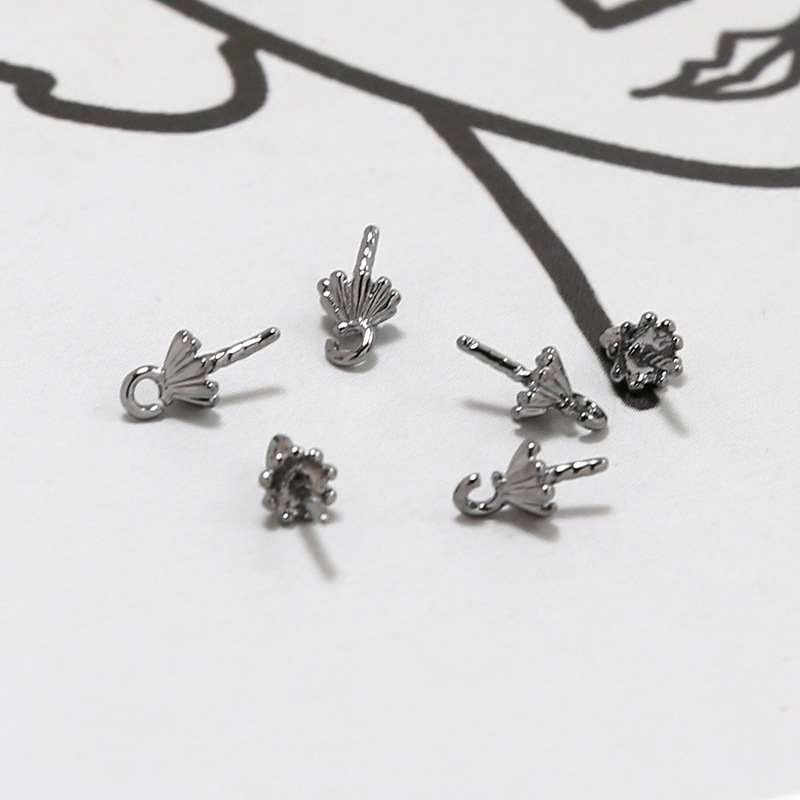 12# Medium Flower Gun Black 4x5mm