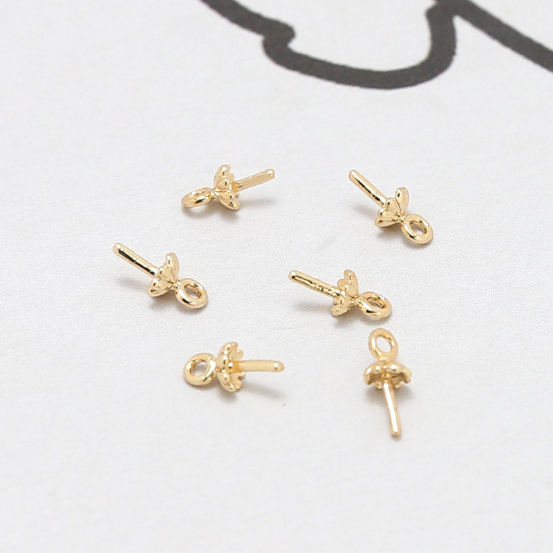 16# Small flower shape gold 3x4mm