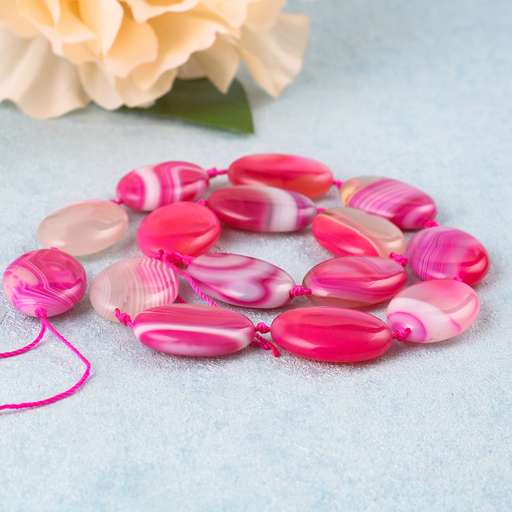 Pink 13*18mm 19pcs/strand