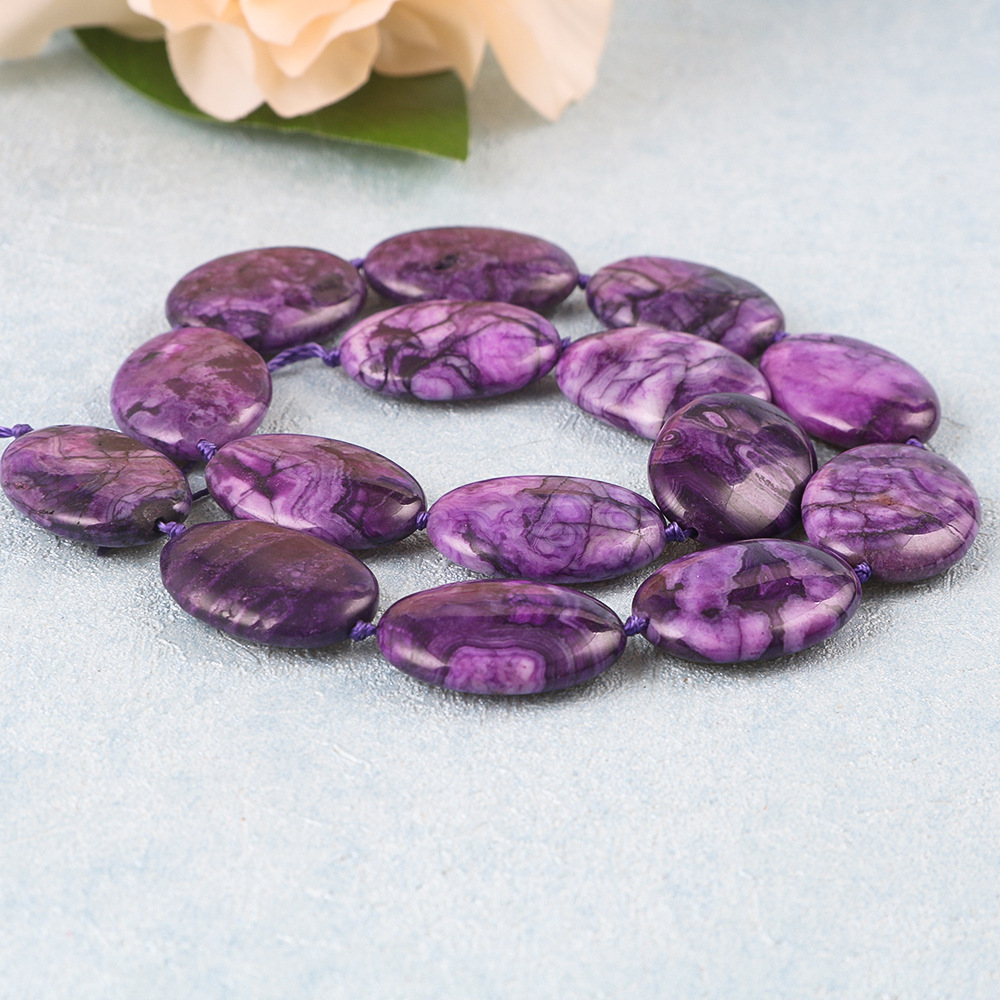 Purple 13*18mm (19pcs/strand)