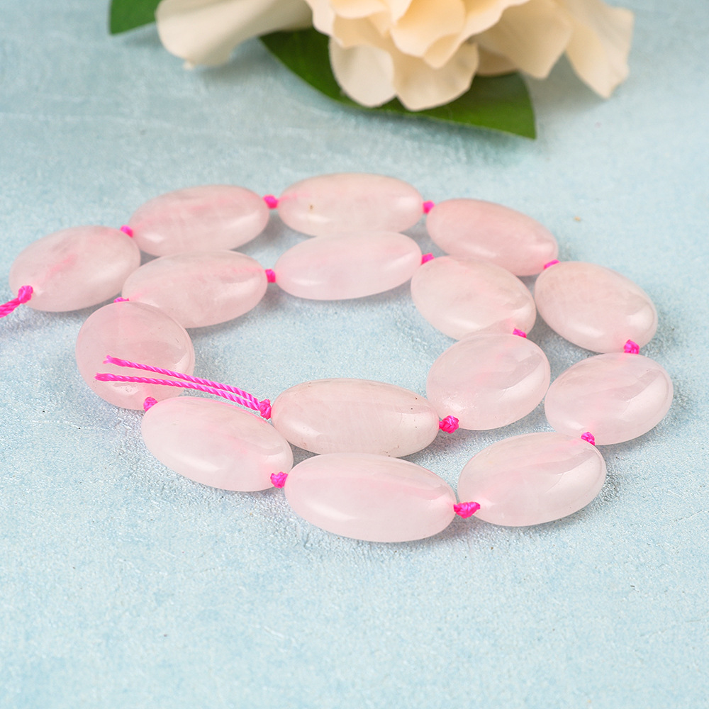 Pink crystal 13*18mm (19pcs/strand)