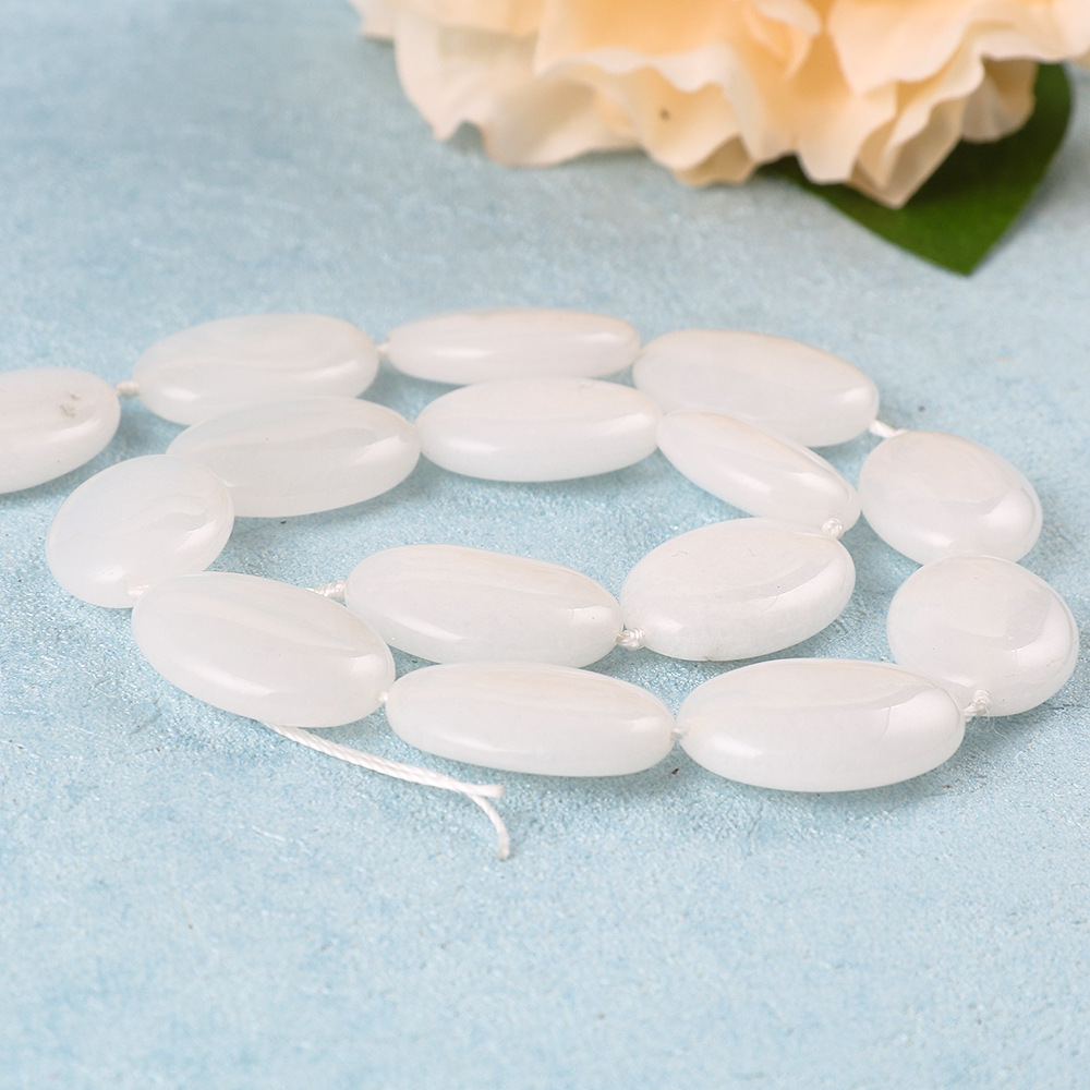 White Jade 13*18mm (19pcs/strand)