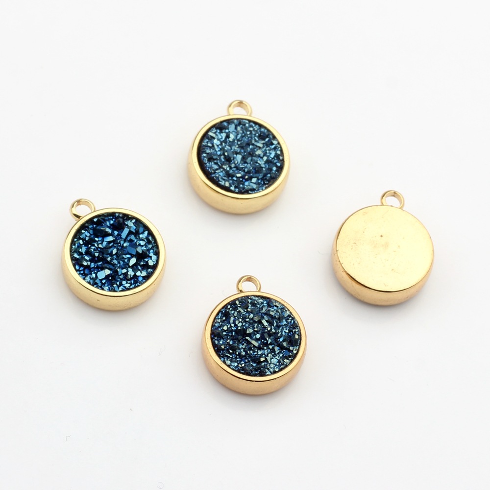 Dark Blue - Round 12x14mm