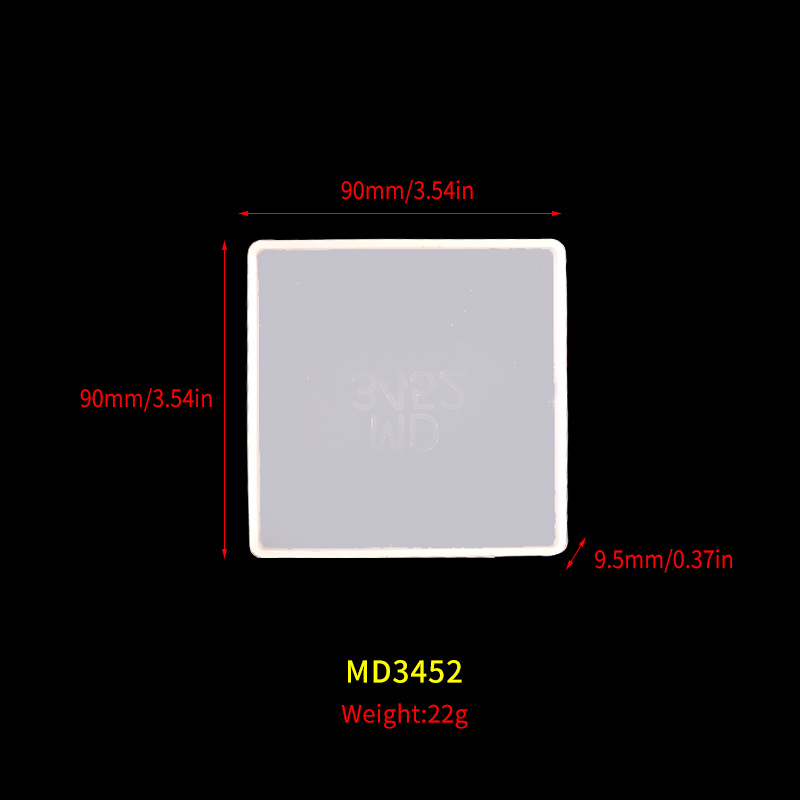 4:Square coaster mold