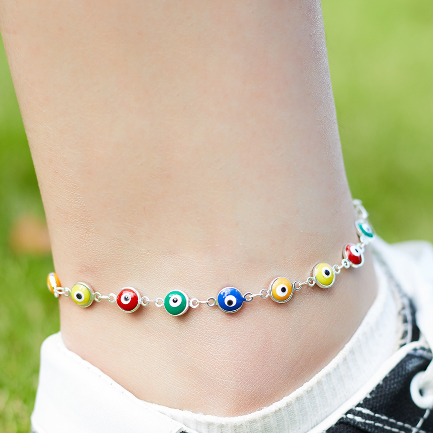 silver anklet