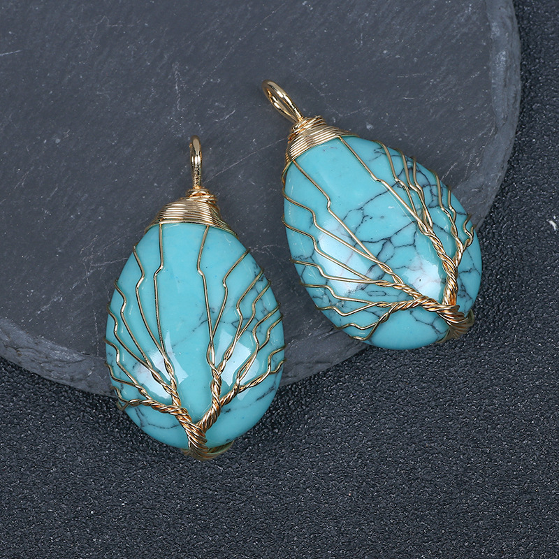 2 blue turquoise