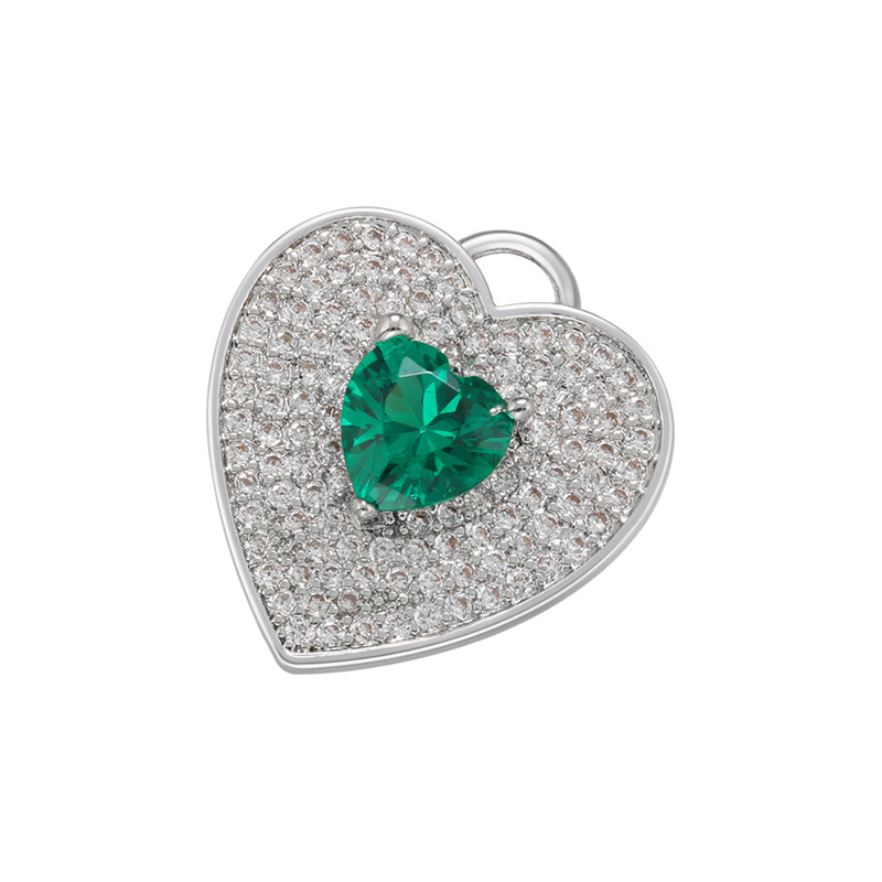 White Gold Green Diamond