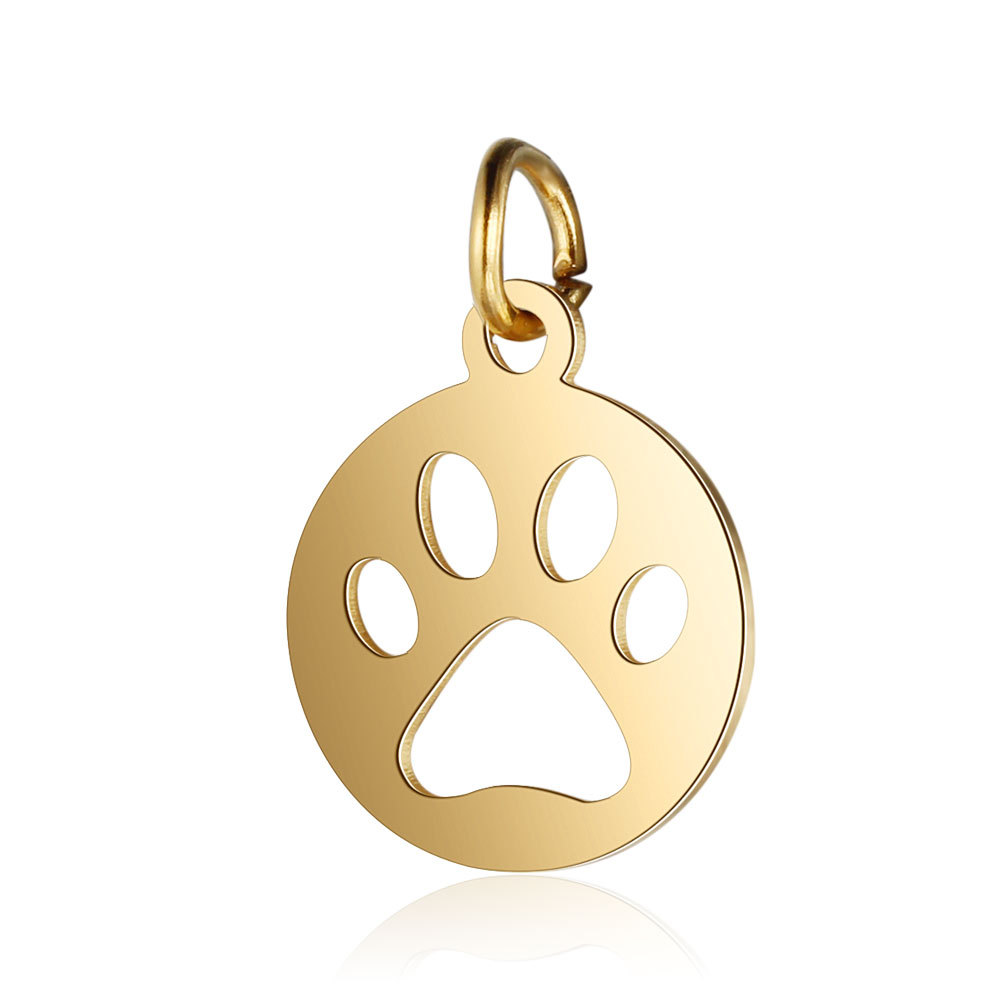 4:round cat paw gold