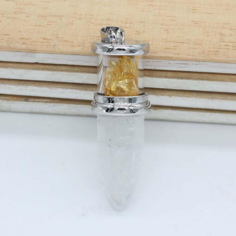 Citrine & White Crystal