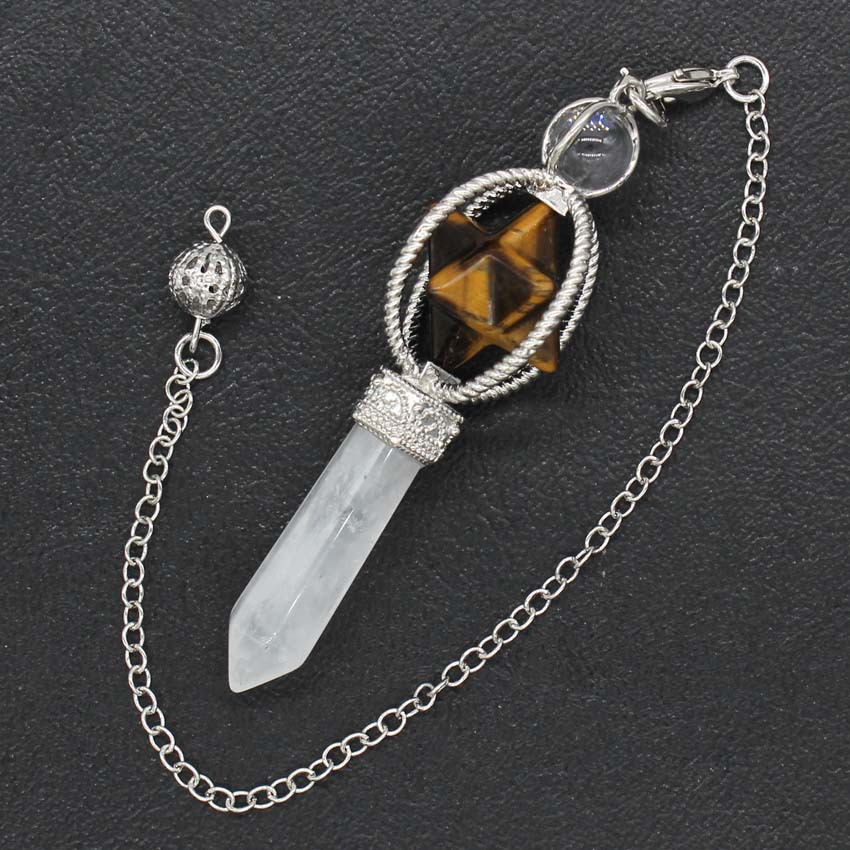 Tiger Eye & White Crystal