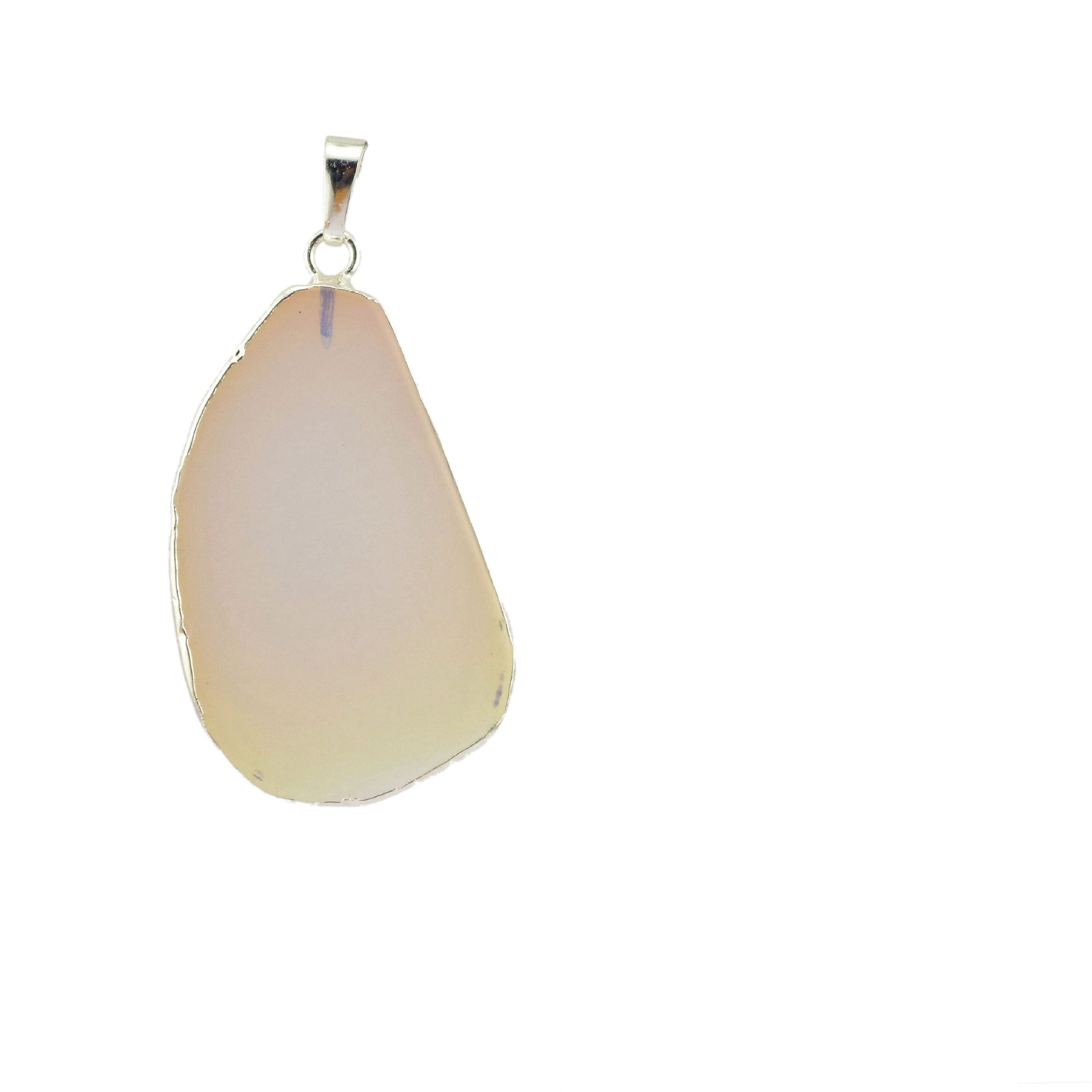 Rough Opal Pendant - Silver