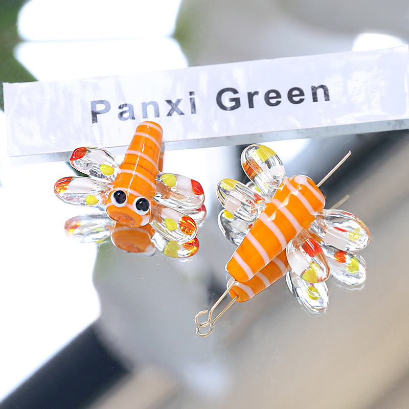 8#Orange Dragonfly 30x23mm