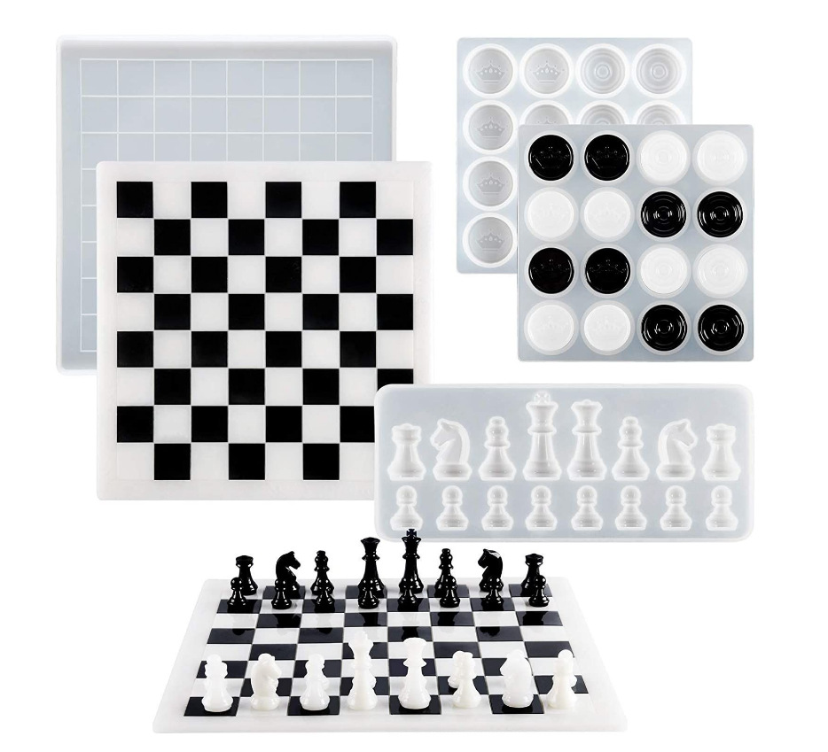 5:3-Piece Chess Epoxy Mould