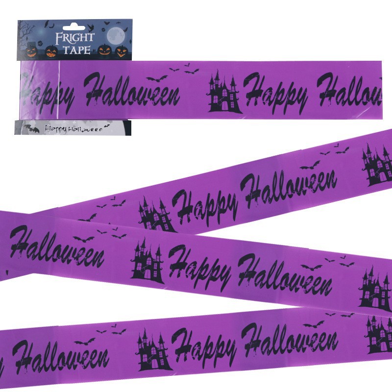 Warning strip purple 6 meters 7.62x7.62x600cm