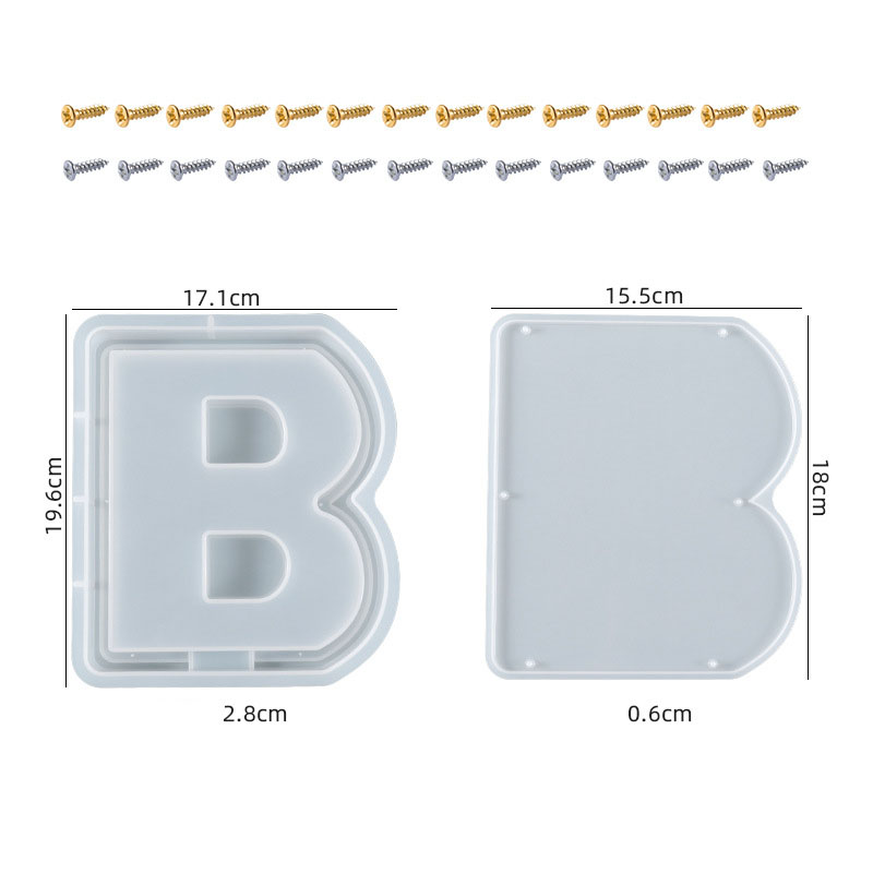 Letter B Storage Box Silicone Mold