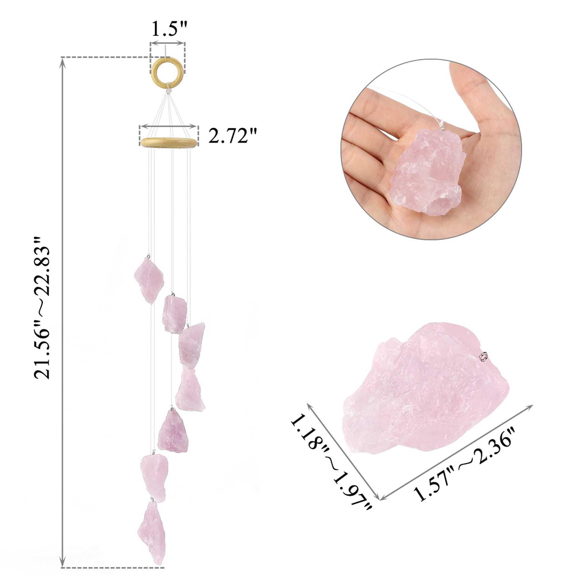 Rose Quartz 54-58cm