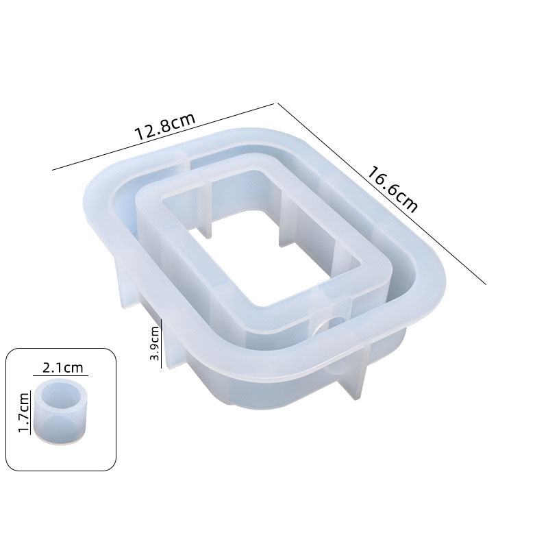 2:Rectangular flower device silicone mold 02