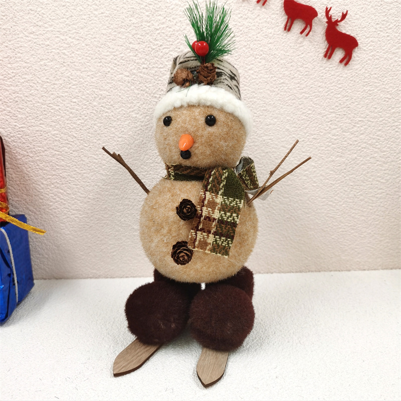 Sled Snowman 27x18x15cm