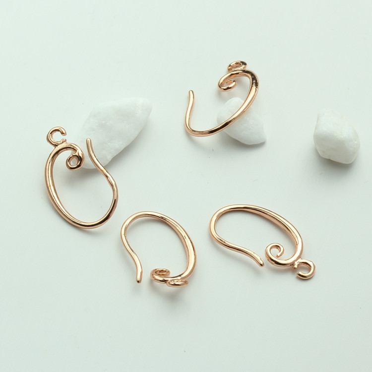 rose gold color 9-shaped ear hook