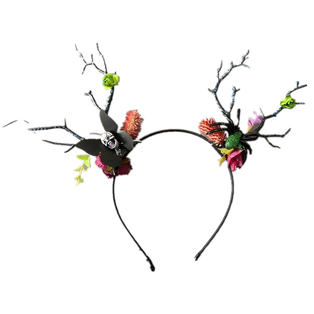 1:Onion Powder Spider Halloween Branch Headband