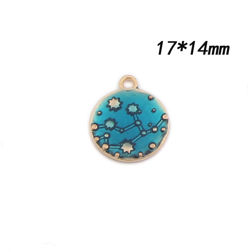 7:Blue round card 17*14mm