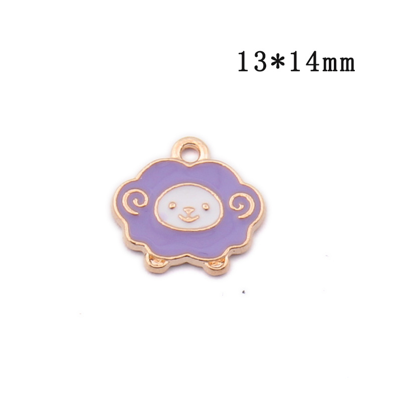 Purple sheep 13*14mm