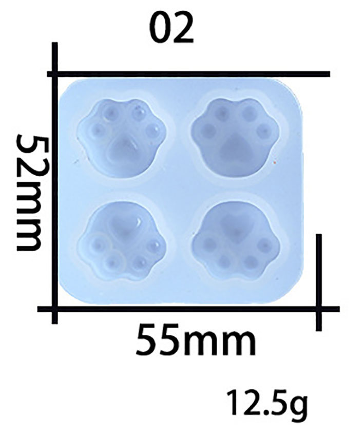 Mini 4 Cat's Claw Mould (02)