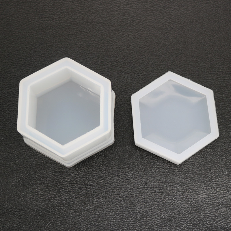 Mirror Hexagon Storage Box Mould