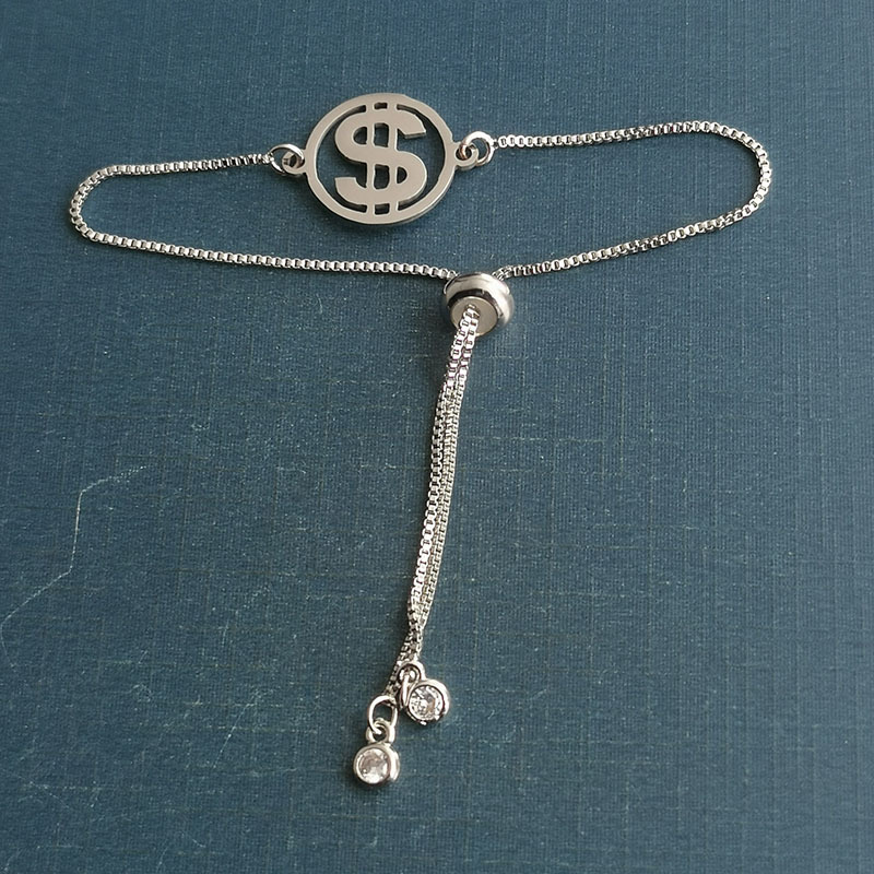 2:silver bracelet