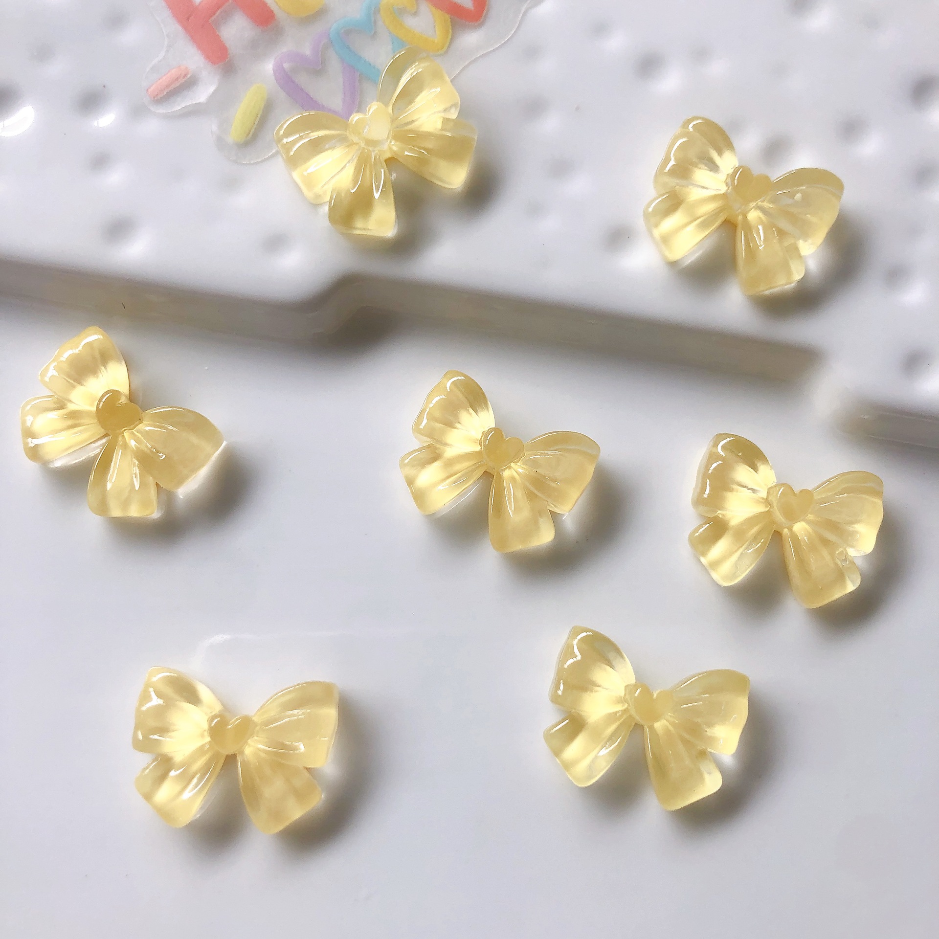 yellow bow