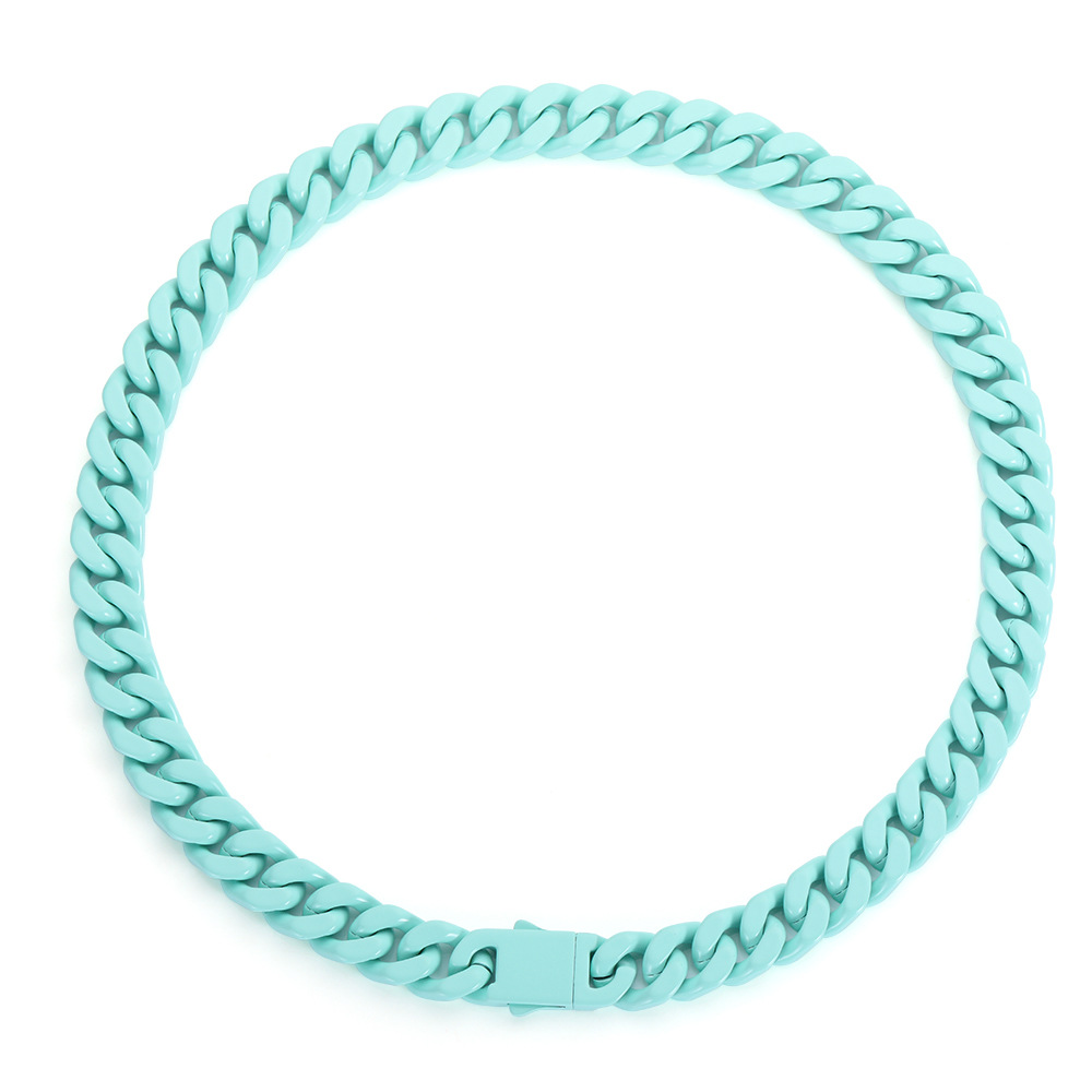 9:Sky Blue Necklace 19.7" (50cm)