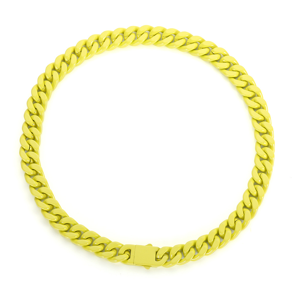 11:Yellow Necklace 19.7 inches (50cm)