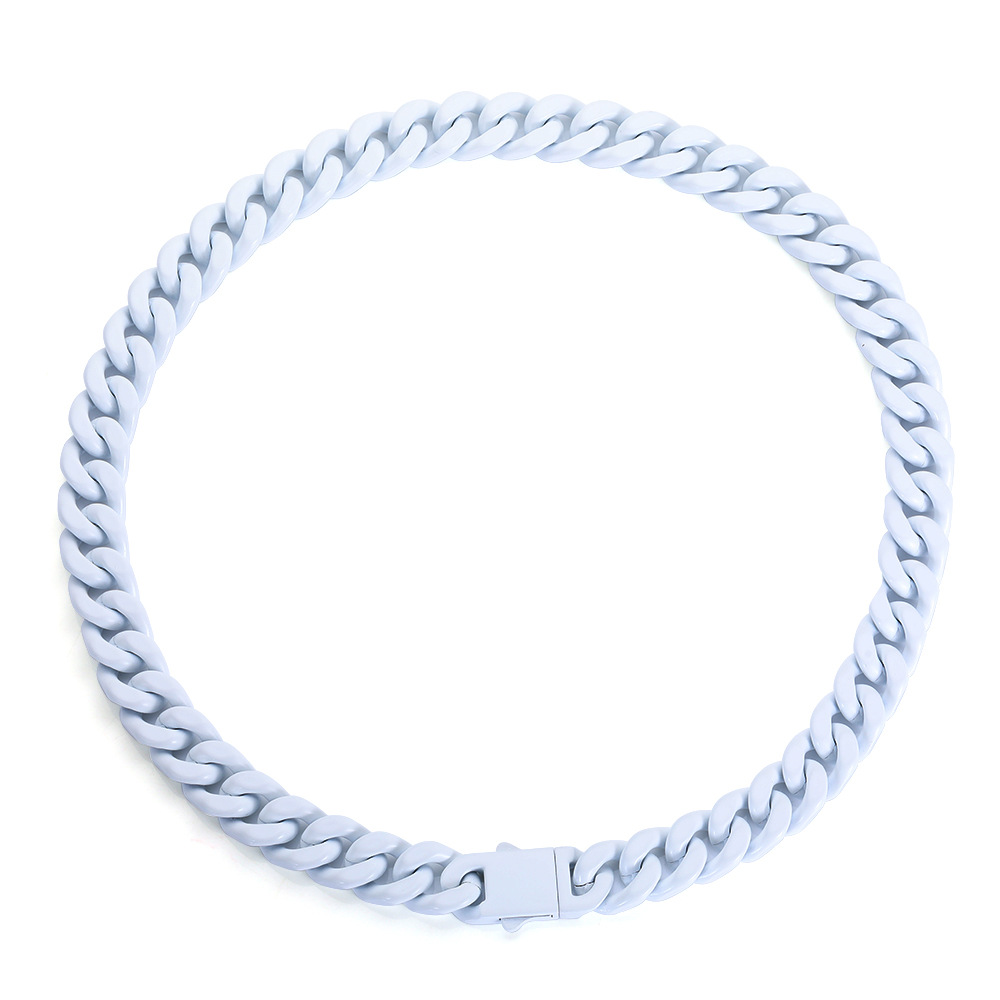 12:White Necklace 19.7 inches (50cm)